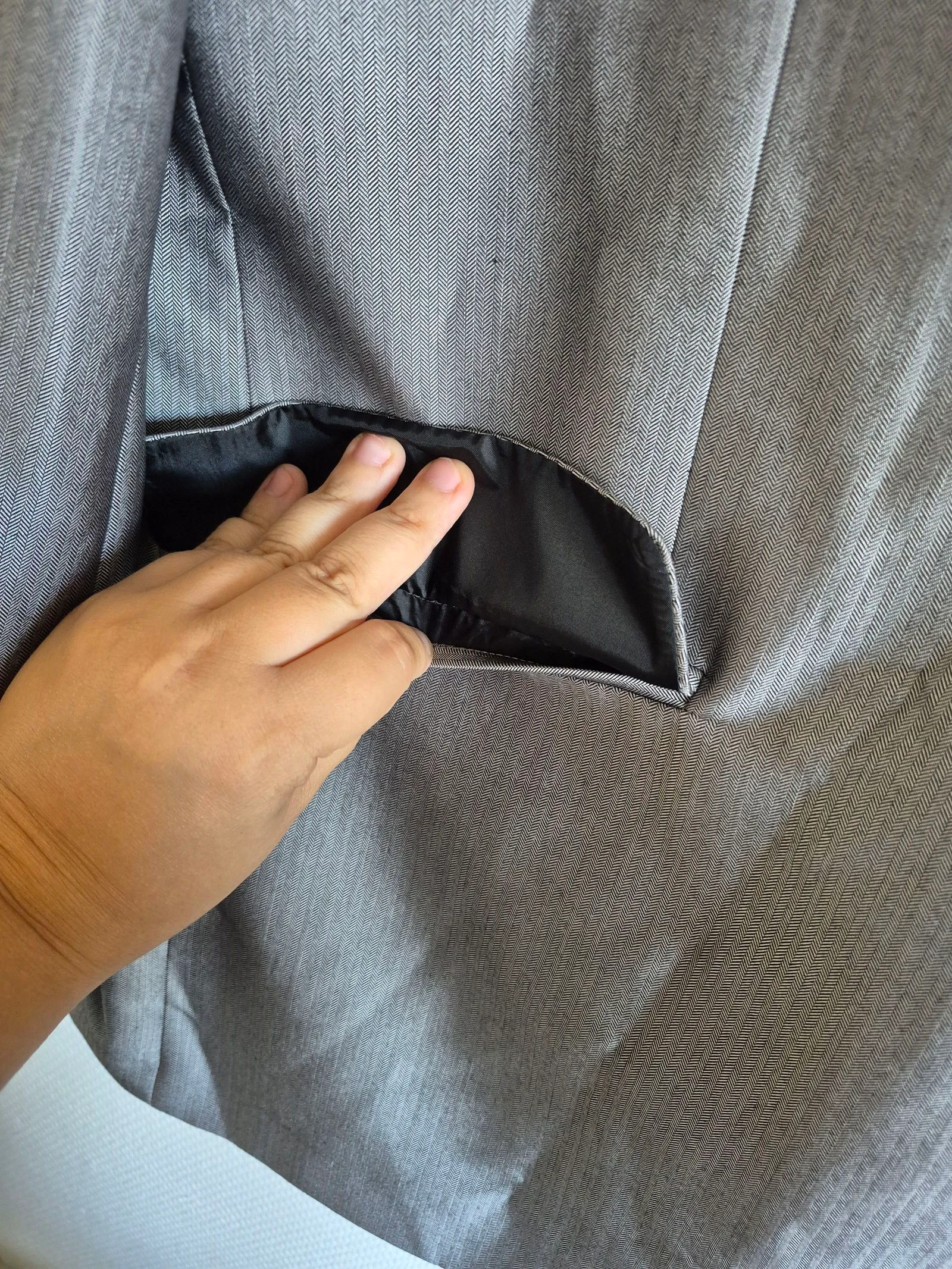 Gray suit jacket – Very good condition – photo 4